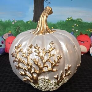 Gold and Silver Decorative Pumpkin